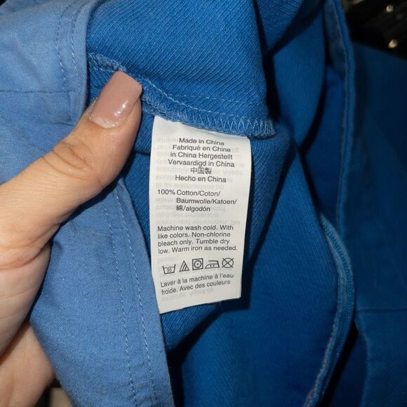 J. Crew Blue Back Slit Pencil Skirt Size 4 - Picture 5 of 7